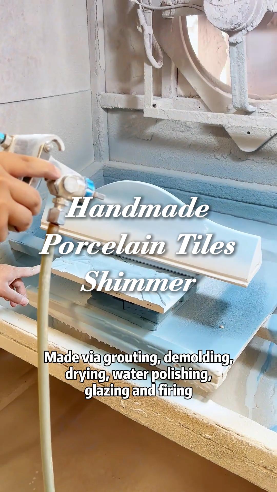 Handmade Porcelain Tiles Shimmer